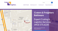 Desktop Screenshot of cratersandfreightersbaltimore.com