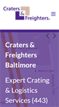 Mobile Screenshot of cratersandfreightersbaltimore.com